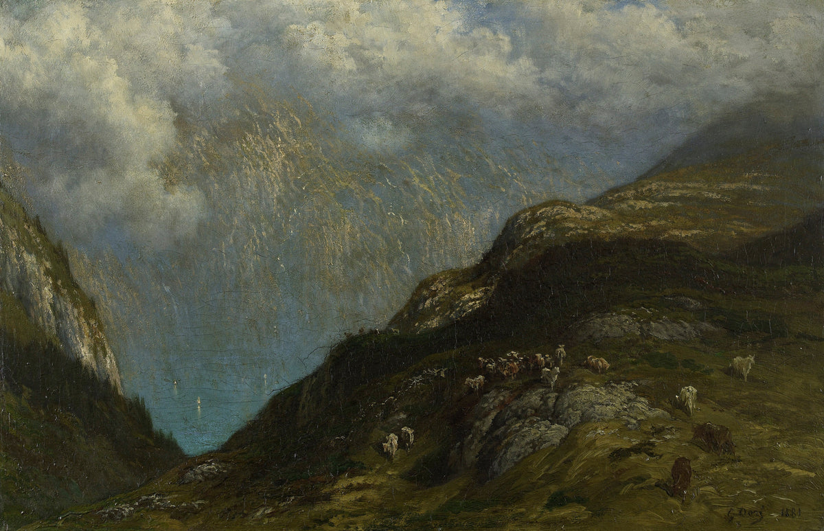 Gustave Doré — Mountain Landscape, 1881 (Paysage de montagne) | Fine Art Print - 9ArtPrints