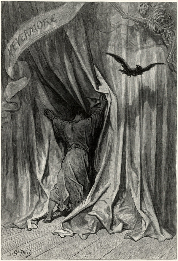Gustave Doré — Nevermore (frontispiece) | Gothic Illustration Print