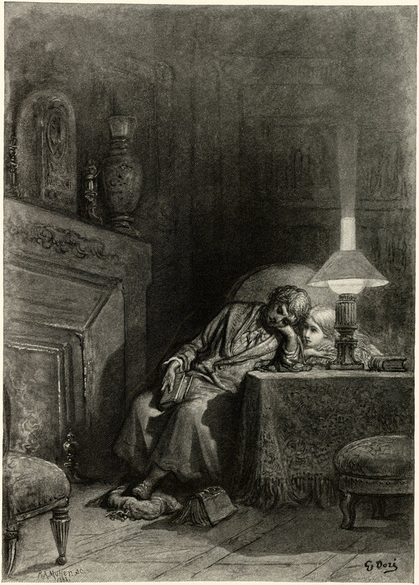 Gustave Doré — Once upon a midnight dreary | Gothic Illustration Print