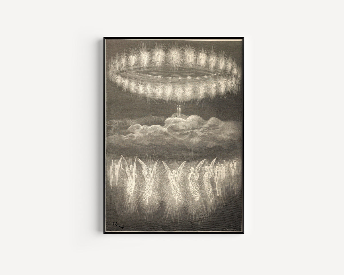 Gustave Doré — Paradiso, Canto XII: The Two Garlands of the Blessed | Dante Illustration Print - 9ArtPrints