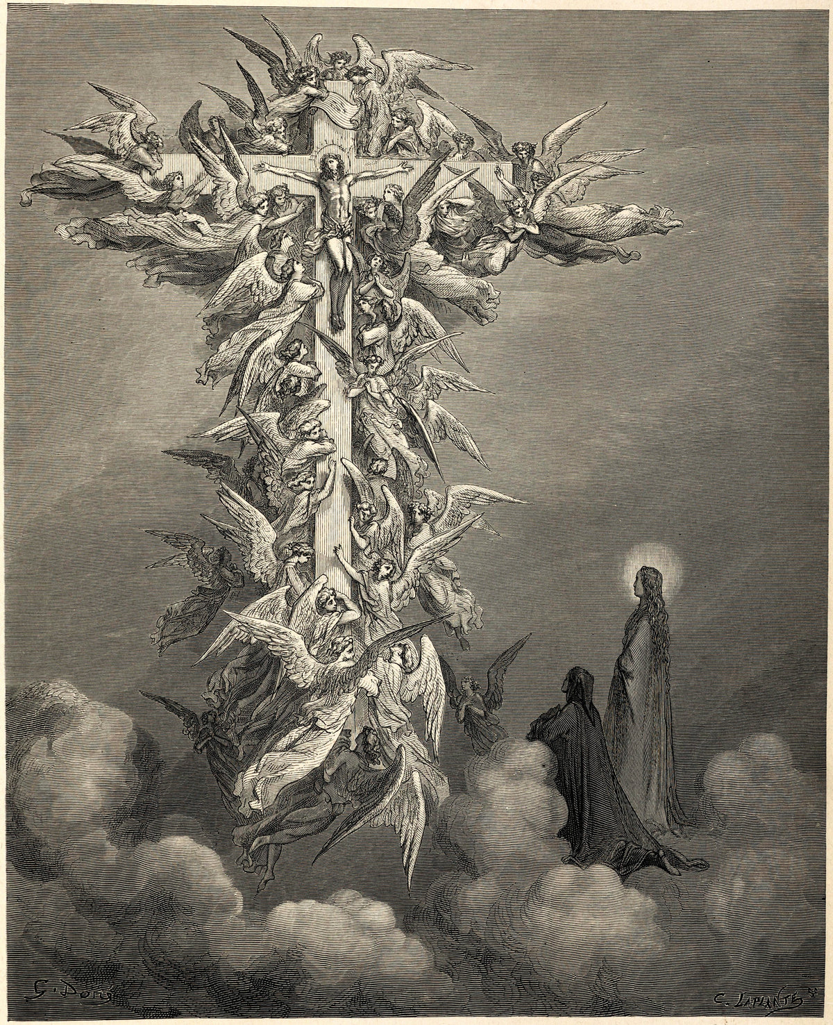 Gustave Doré — Paradiso, Canto XIV: The Cross of Mars | Dante Illustration Print - 9ArtPrints
