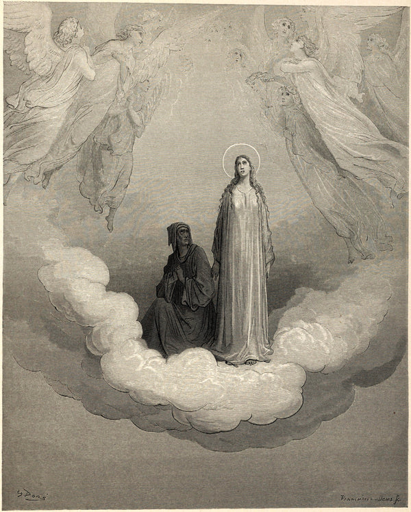 Gustave Doré — Paradiso, Canto XXI: Beatrice in Saturn | Dante Illustration Print