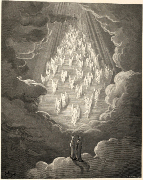Gustave Doré — Paradiso, Canto XXI: The Golden Ladder | Dante Illustration Print - 9ArtPrints