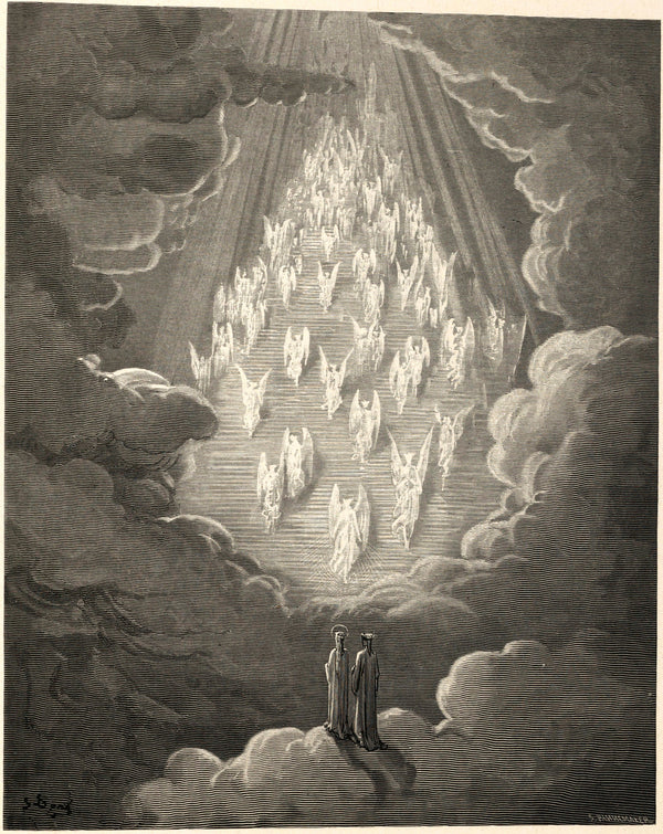 Gustave Doré — Paradiso, Canto XXI: The Golden Ladder | Dante Illustration Print