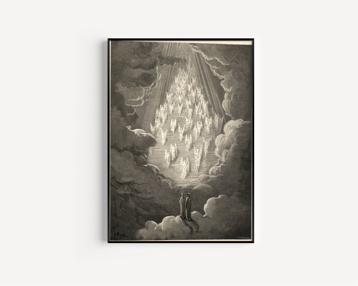 Gustave Doré — Paradiso, Canto XXI: The Golden Ladder | Dante Illustration Print - 9ArtPrints