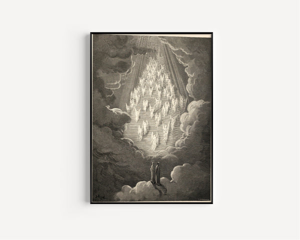 Gustave Doré — Paradiso, Canto XXI: The Golden Ladder | Dante Illustration Print