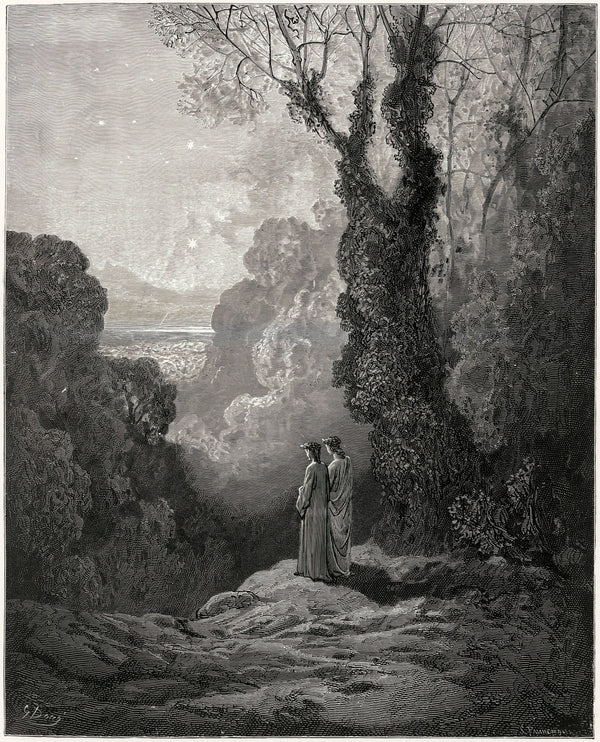 Gustave Doré — Purgatorio, Canto I: The Radiant Planet | Dante Illustration Print