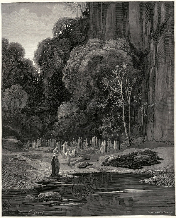 Gustave Doré — Purgatorio, Canto V: The Souls Who Throng Around Us | Dante Illustration Print