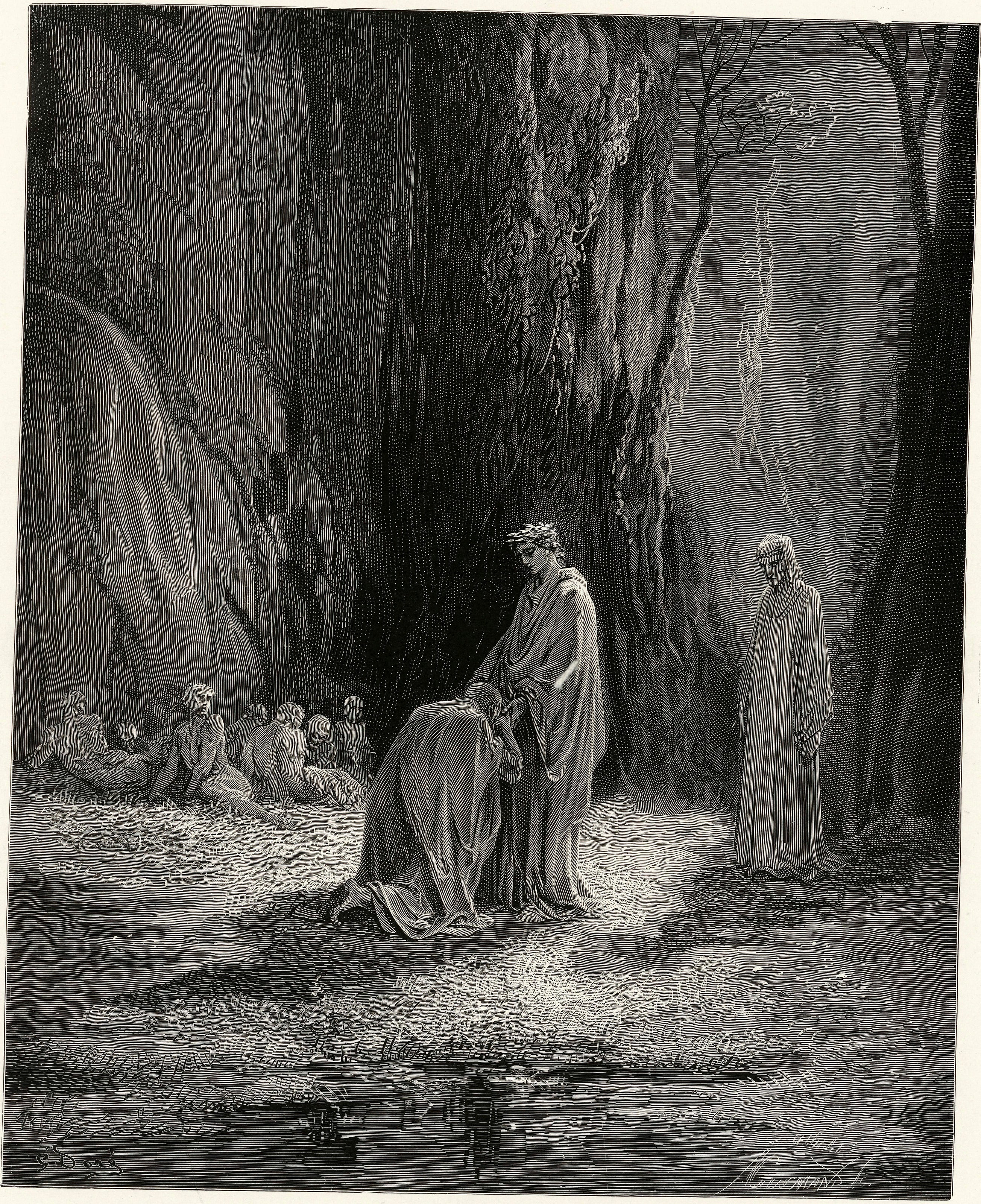 Gustave Doré — Purgatorio, Canto VII: Sordello's Reply | Dante Illustration Print - 9ArtPrints