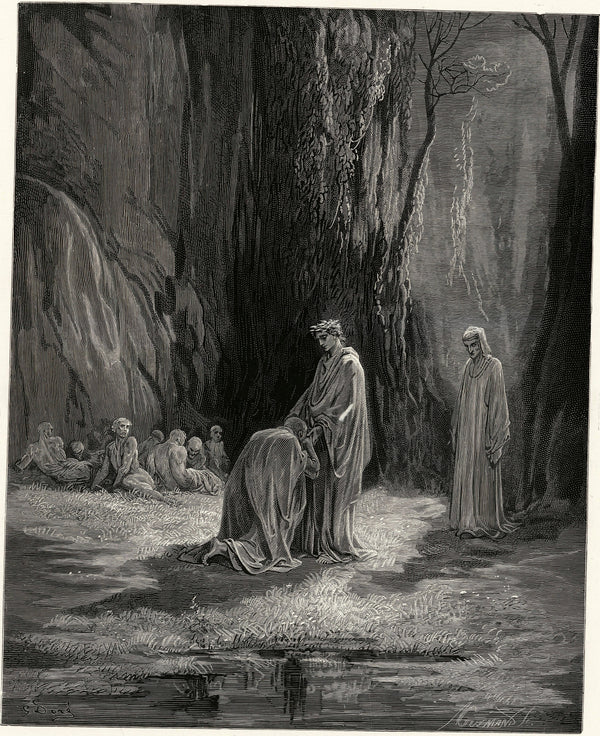 Gustave Doré — Purgatorio, Canto VII: Sordello's Reply | Dante Illustration Print