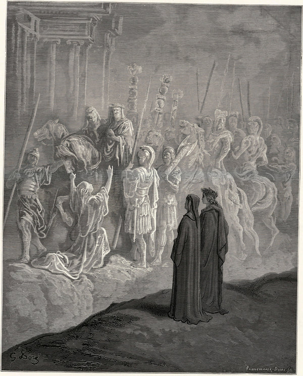 Gustave Doré — Purgatorio, Canto X: Trajan and the Widow | Dante Illustration Print