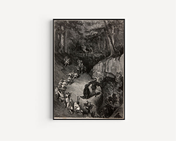 Gustave Doré — Riquet with the Tuft: The Cooks in the Forest | Fairy Tale Illustration Print