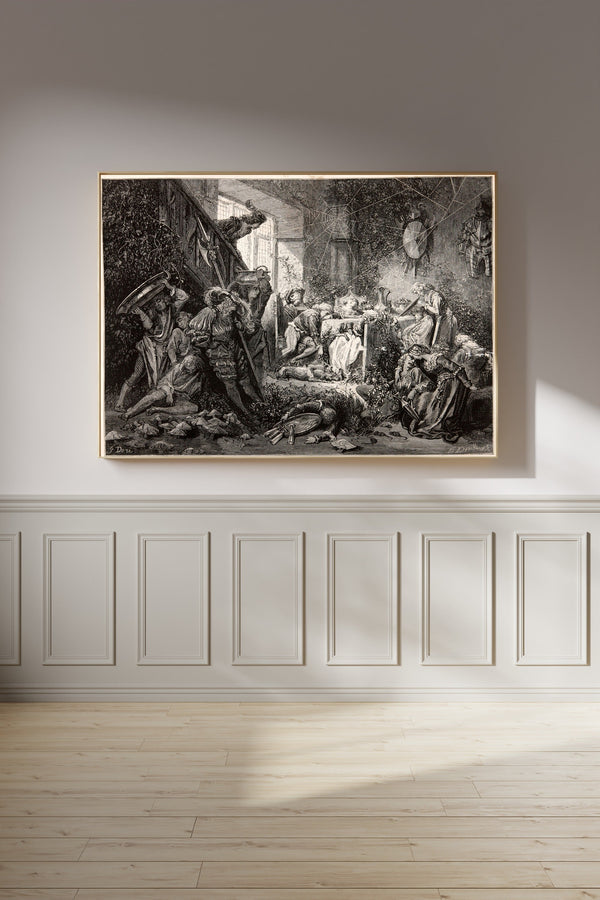 Gustave Doré — Sleeping Beauty: The Sleeping Court | Fairy Tale Illustration Print