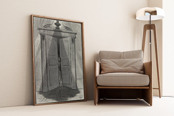 Gustave Doré — Some late visiter entreating entrance at my chamber door | Gothic Illustration Print