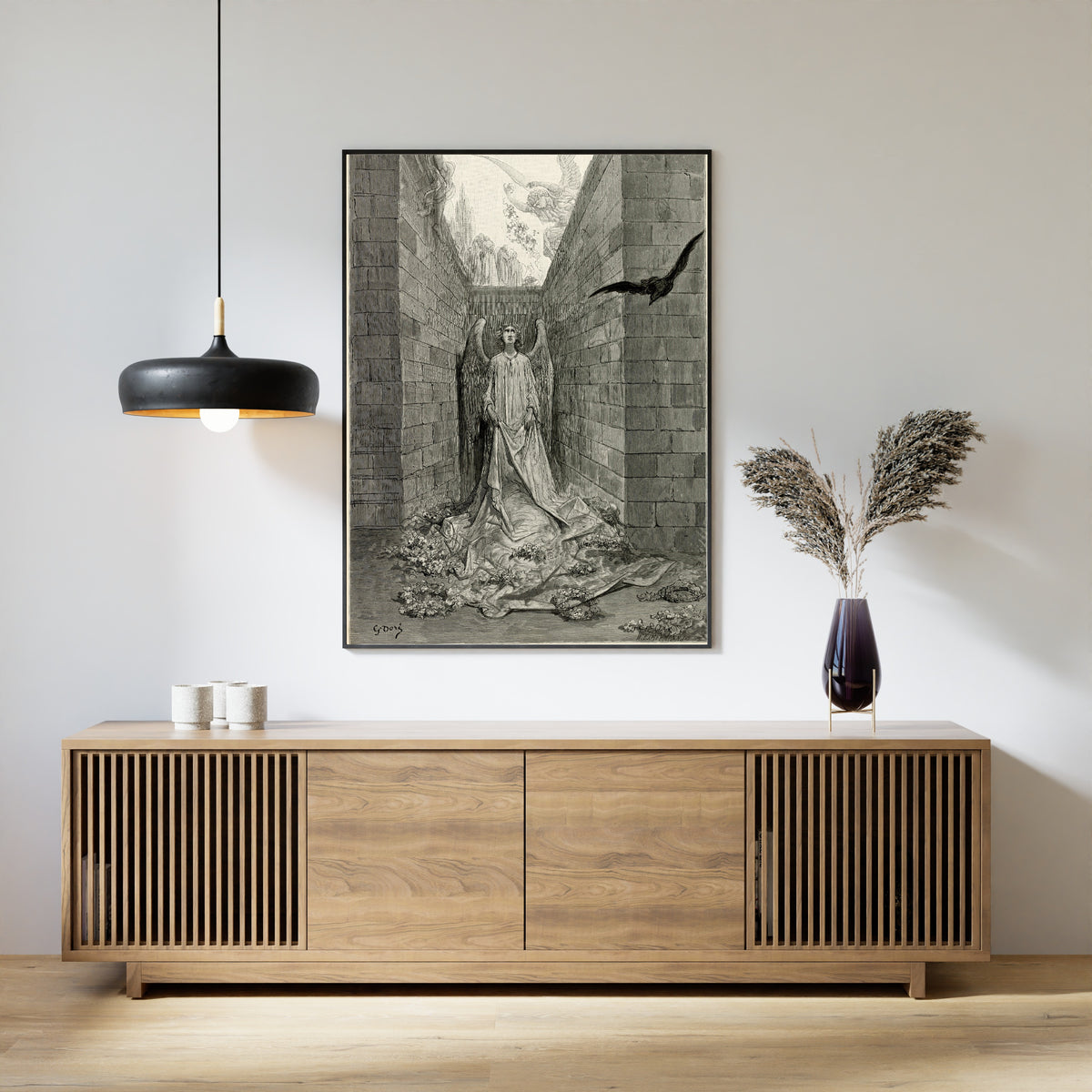 Gustave Doré — Sorrow for the lost Lenore | Gothic Illustration Print - 9ArtPrints
