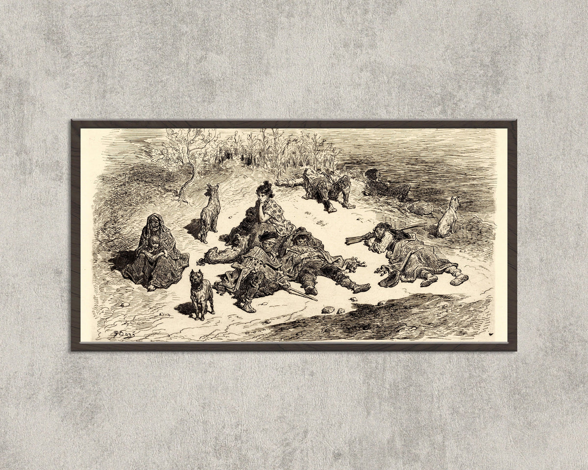 Gustave Doré — Spanish Smugglers (Contrebandiers espagnols) | Etching Print - 9ArtPrints