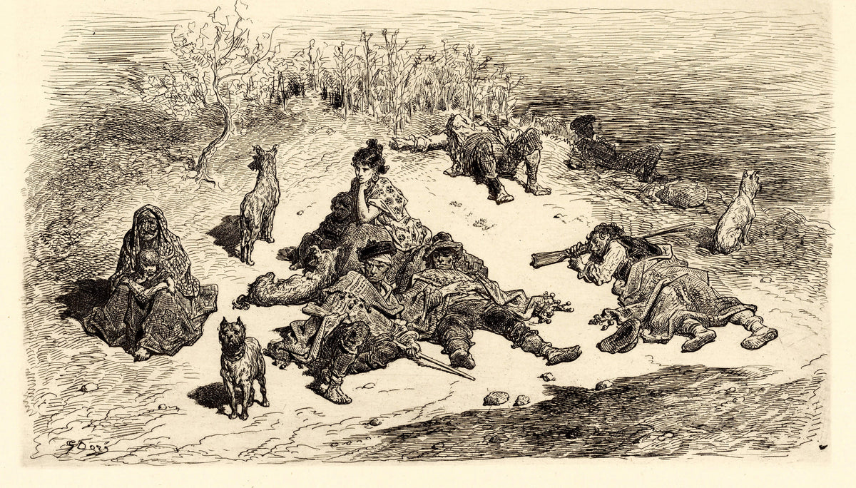 Gustave Doré — Spanish Smugglers (Contrebandiers espagnols) | Etching Print - 9ArtPrints