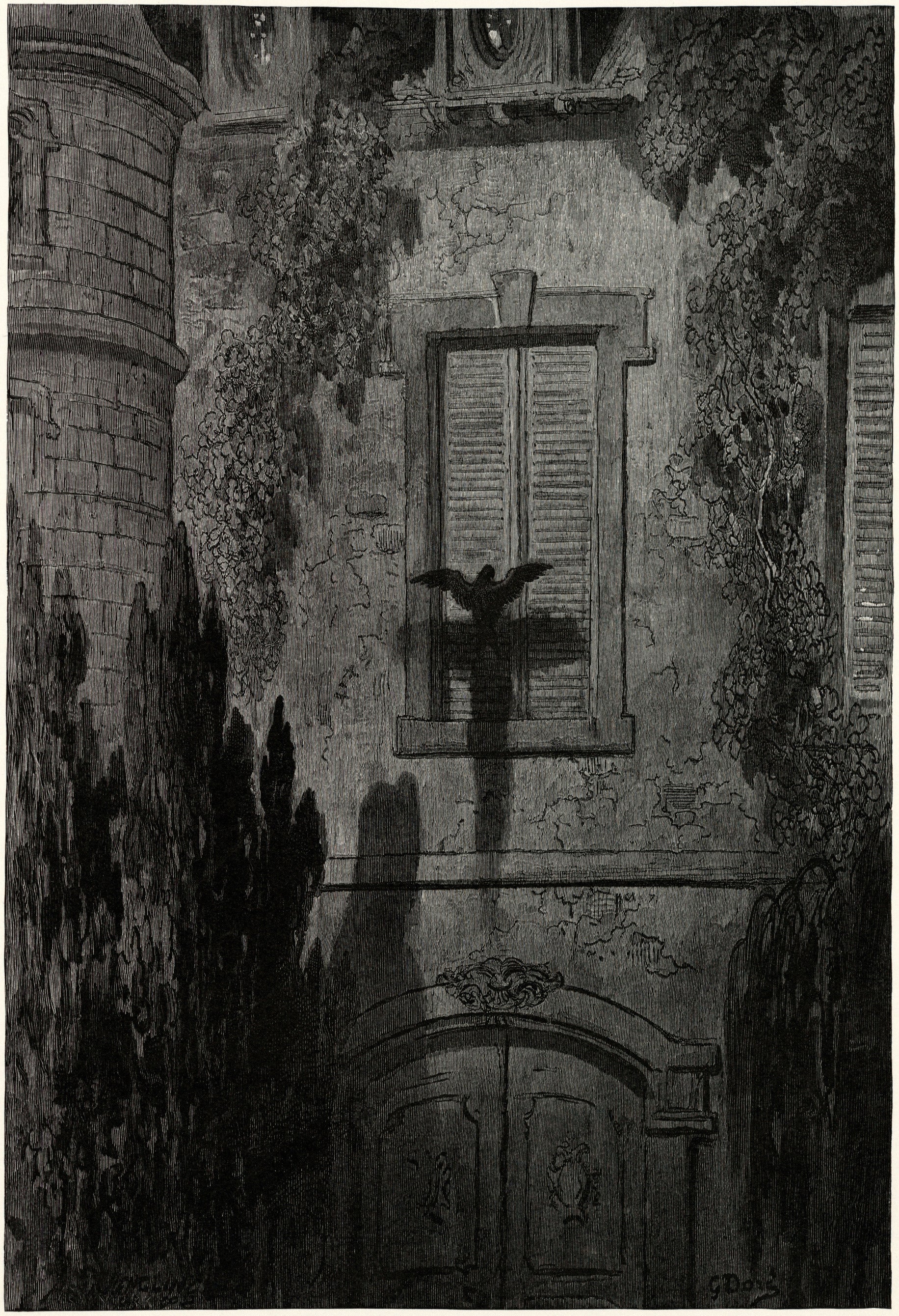Gustave Doré — Surely that is something at my window lattice | Gothic Illustration Print - 9ArtPrints