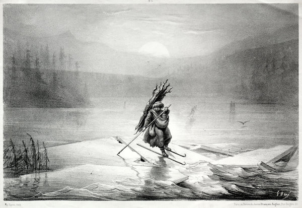 Gustave Doré — The Breaking Ice, Souvenir of Norway | Lithograph Print
