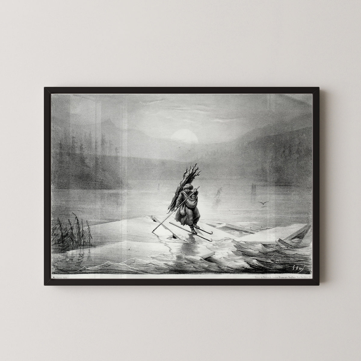 Gustave Doré — The Breaking Ice, Souvenir of Norway | Lithograph Print - 9ArtPrints