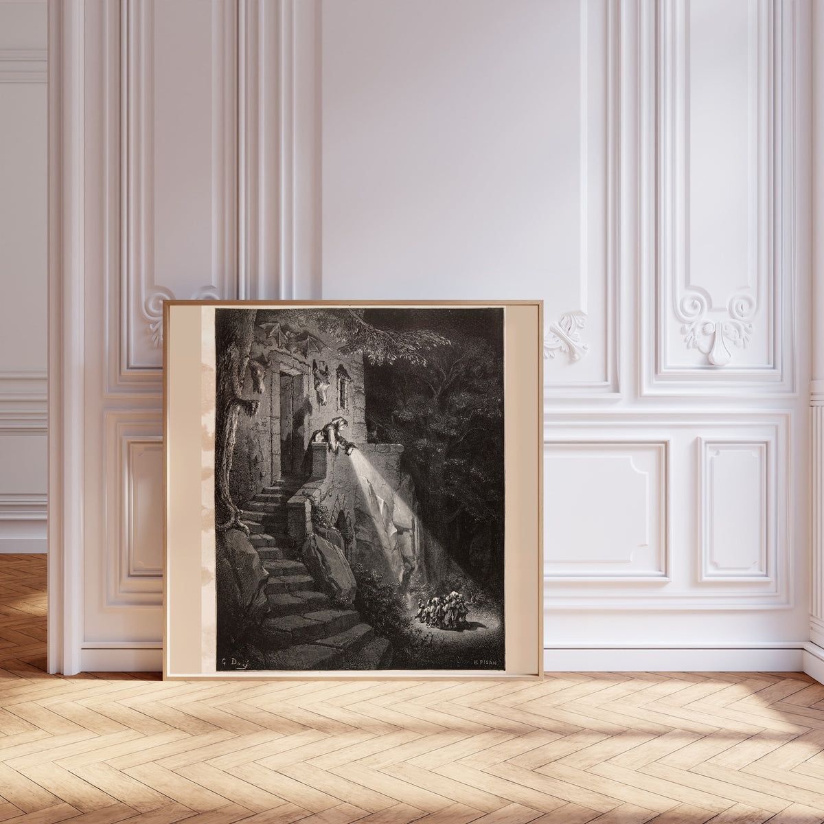 Gustave Doré — Tom Thumb: At the Ogre's Door | Fairy Tale Illustration Print - 9ArtPrints