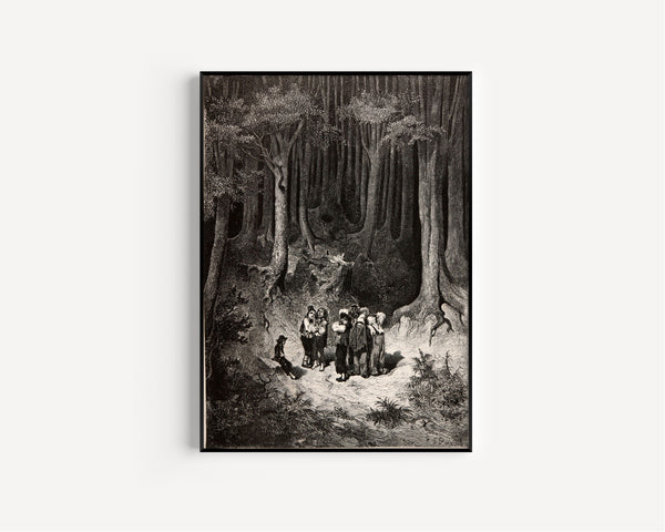 Gustave Doré — Tom Thumb: Lost in the Forest | Fairy Tale Illustration Print