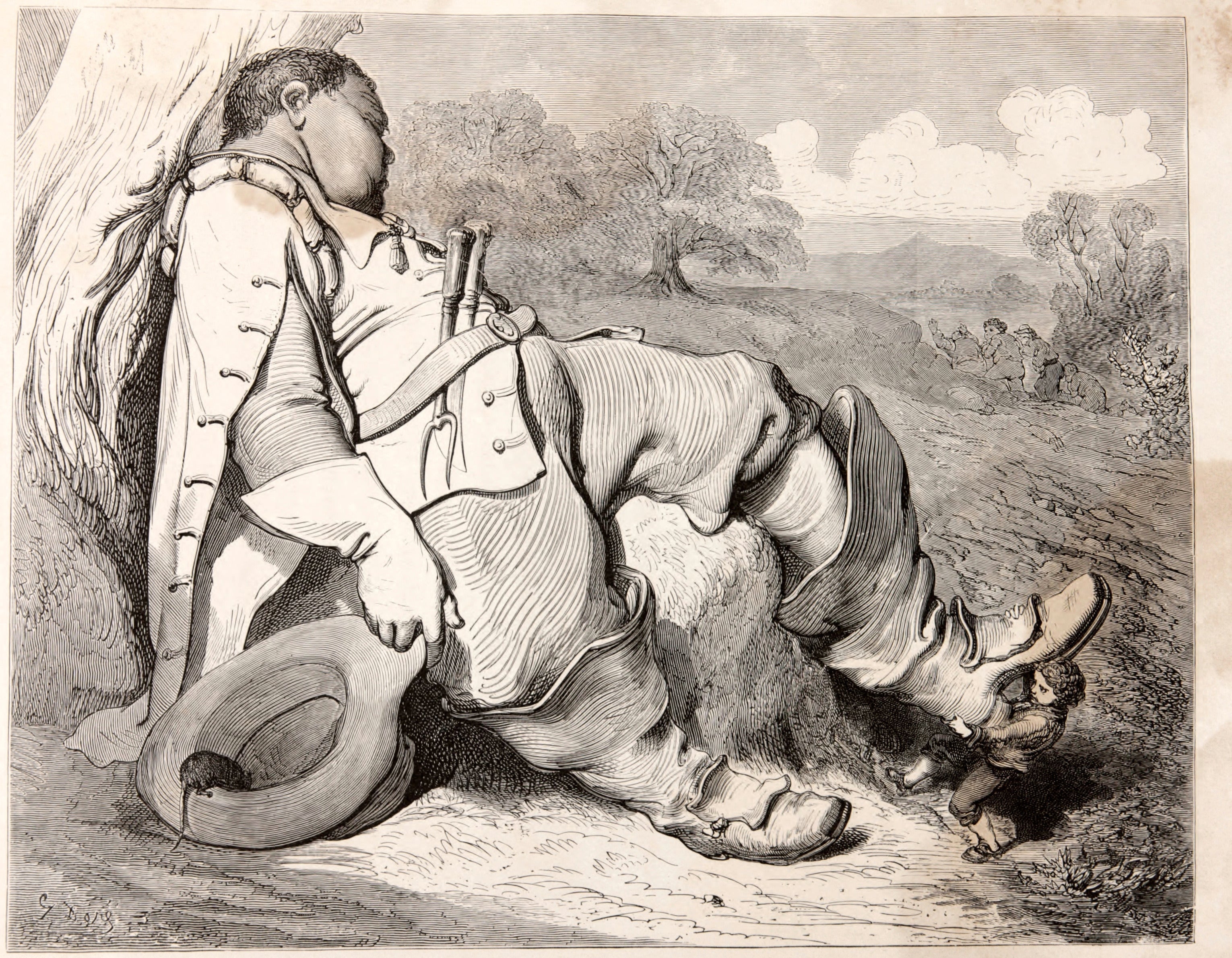 Gustave Doré — Tom Thumb: The Ogre Asleep | Fairy Tale Illustration Print - 9ArtPrints