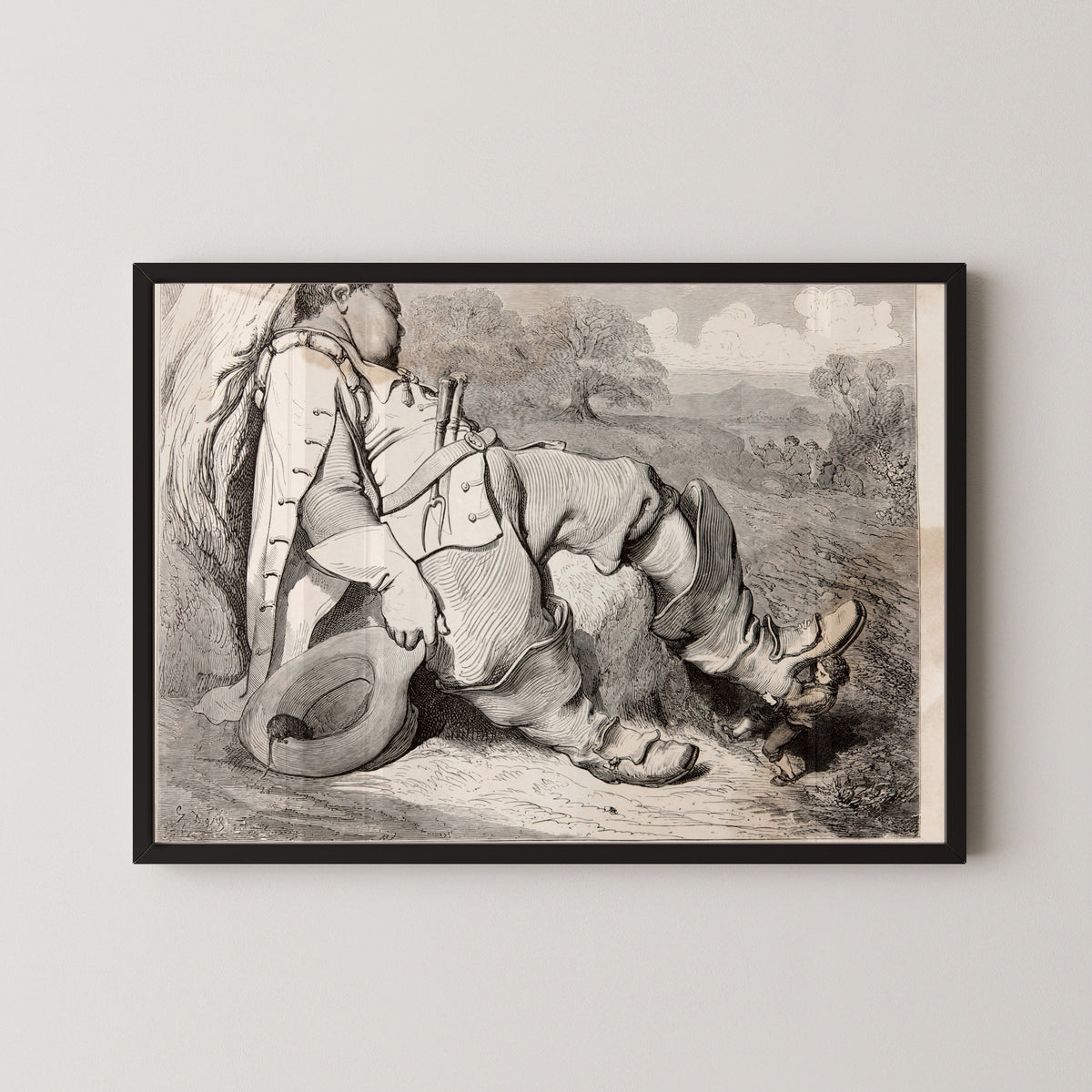 Gustave Doré — Tom Thumb: The Ogre Asleep | Fairy Tale Illustration Print - 9ArtPrints