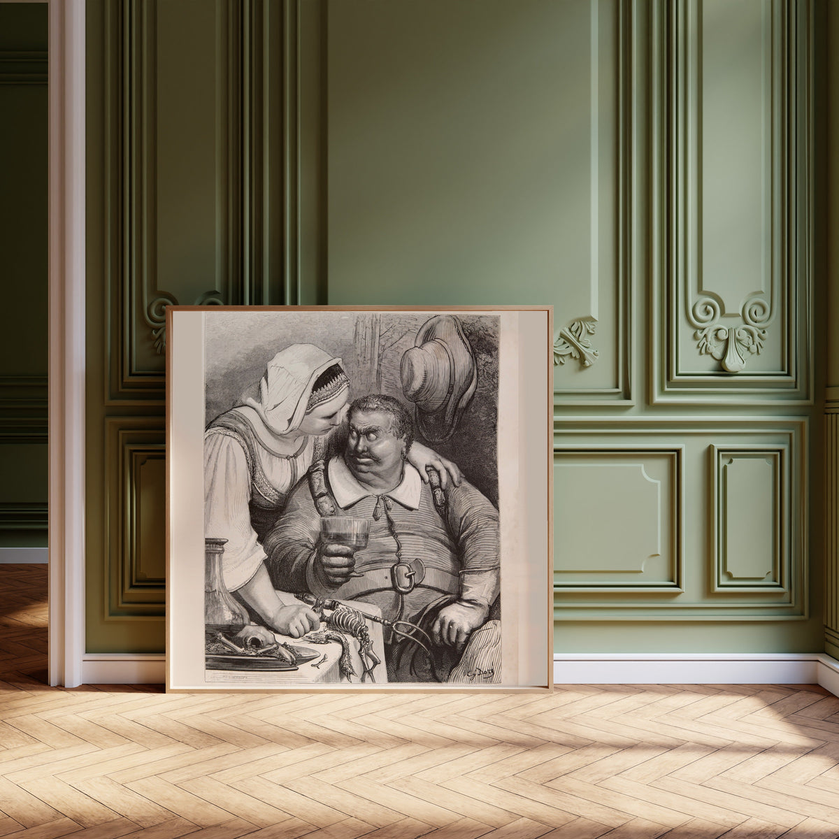 Gustave Doré — Tom Thumb: The Ogre at Supper | Fairy Tale Illustration Print - 9ArtPrints