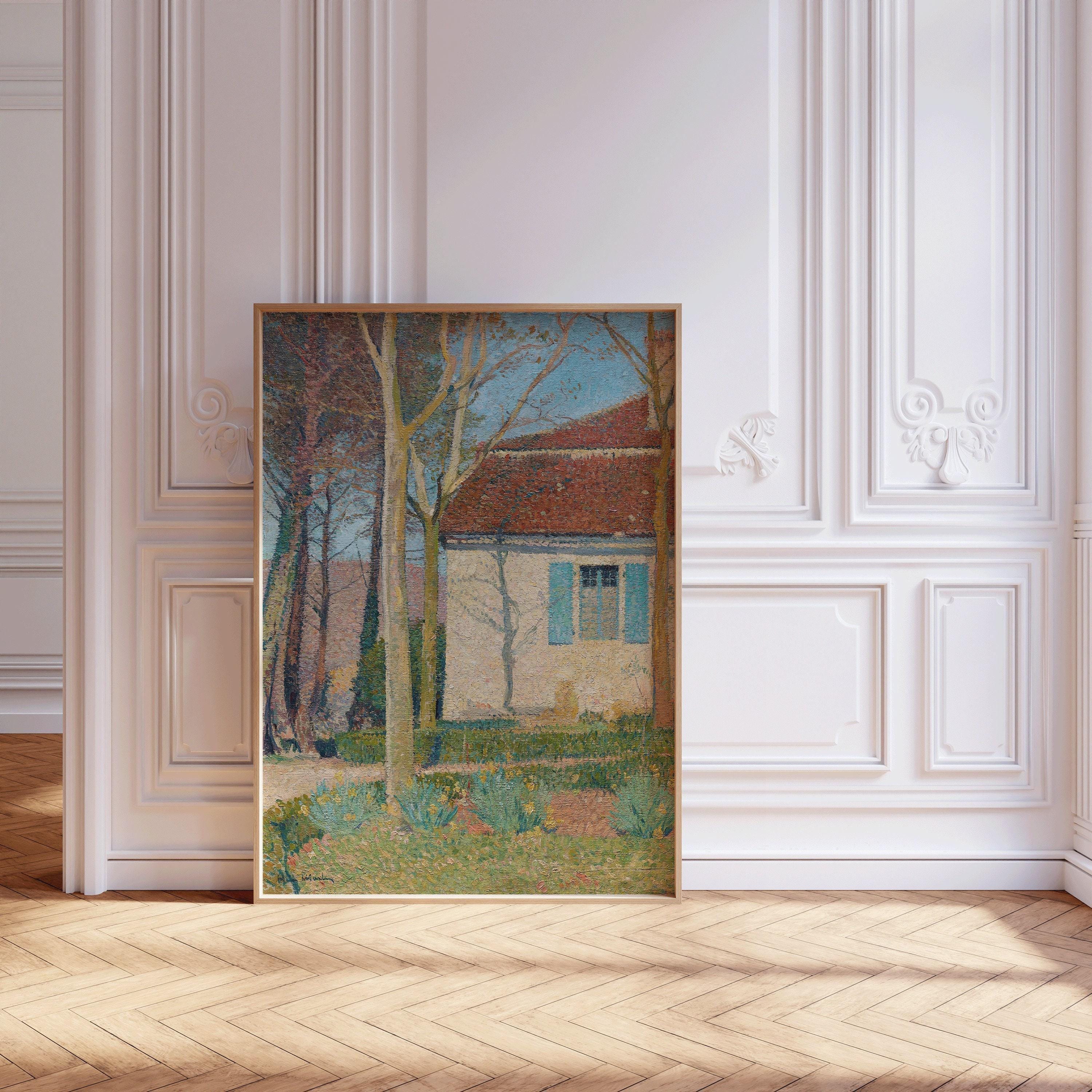 Henri Martin - Corner of a House | Famous Vintage Impression Still Life Art (available handframed or unframed) - 9ArtPrints