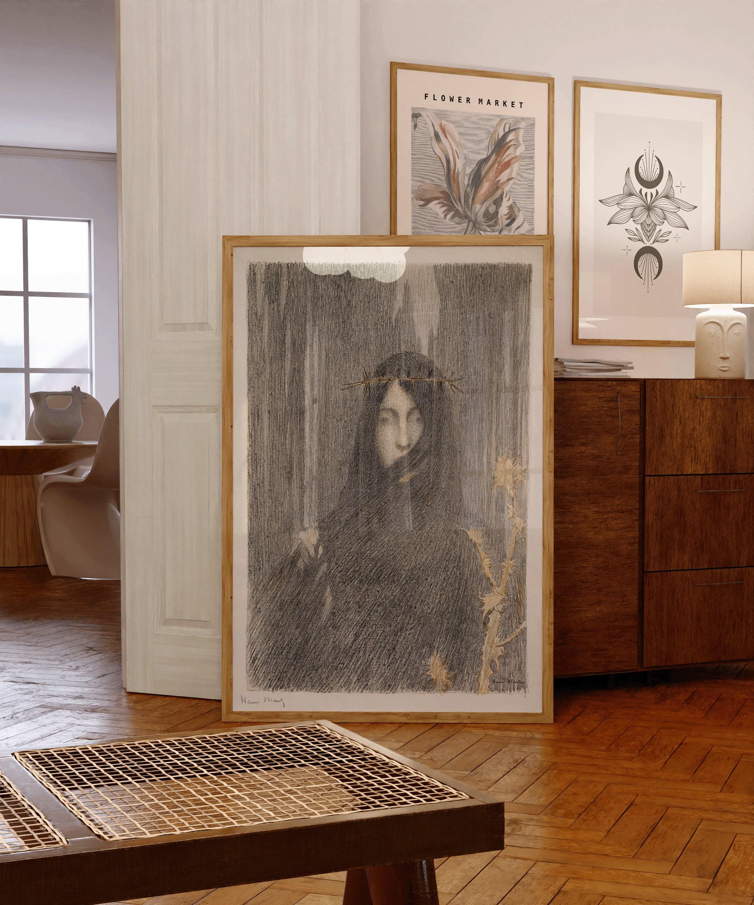 Henri Martin - Head of a Woman | Famous Vintage Impression Surreal Art (available handframed or unframed) - 9ArtPrints