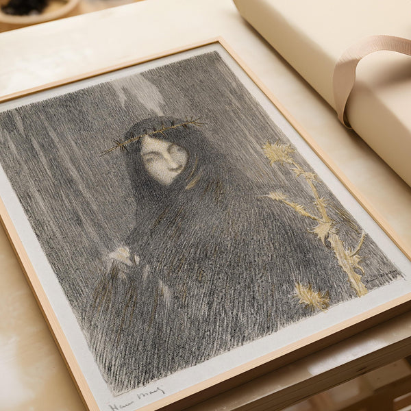 Henri Martin — Head of a Woman | Pointillist Portrait Print