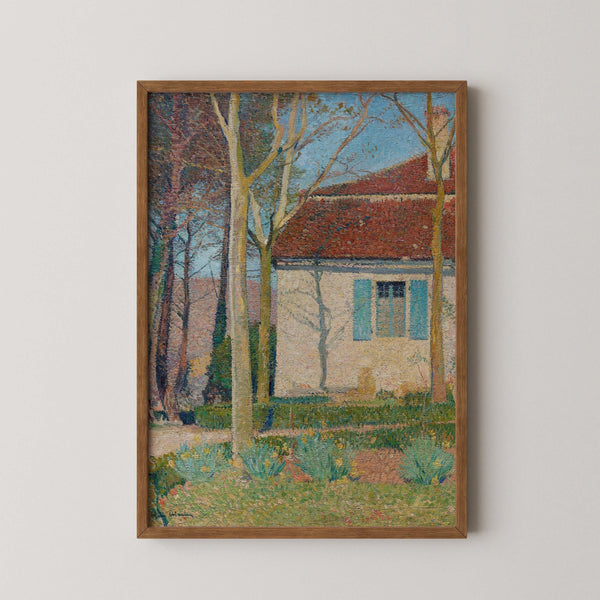 Henri Martin — Corner of a House | Pointillist Landscape Print