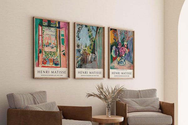 Henri Matisse — Statement Trio | Open Window, St. Tropez & Peonies | Fauvist Art Print