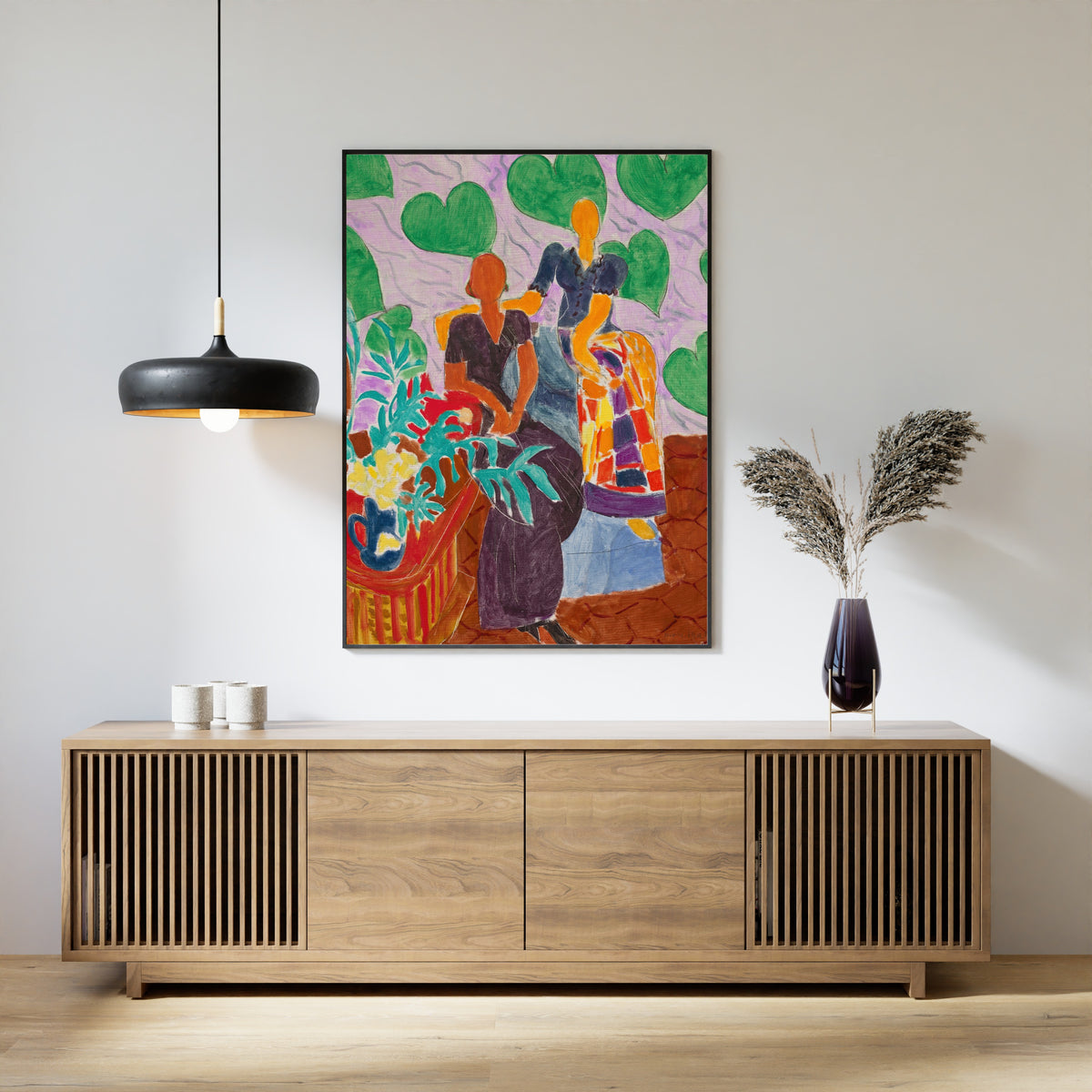 Henri Matisse — Black Dress and Violet Dress | Fine Art Print - 9ArtPrints
