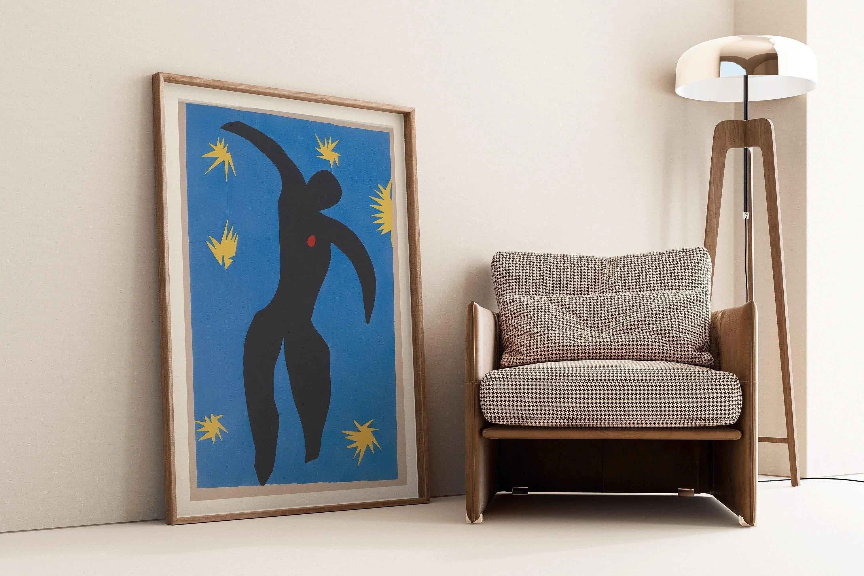 Henri Matisse - Icarus | Famous Art Papier Decoupes (available handframed or unframed) - 9ArtPrints