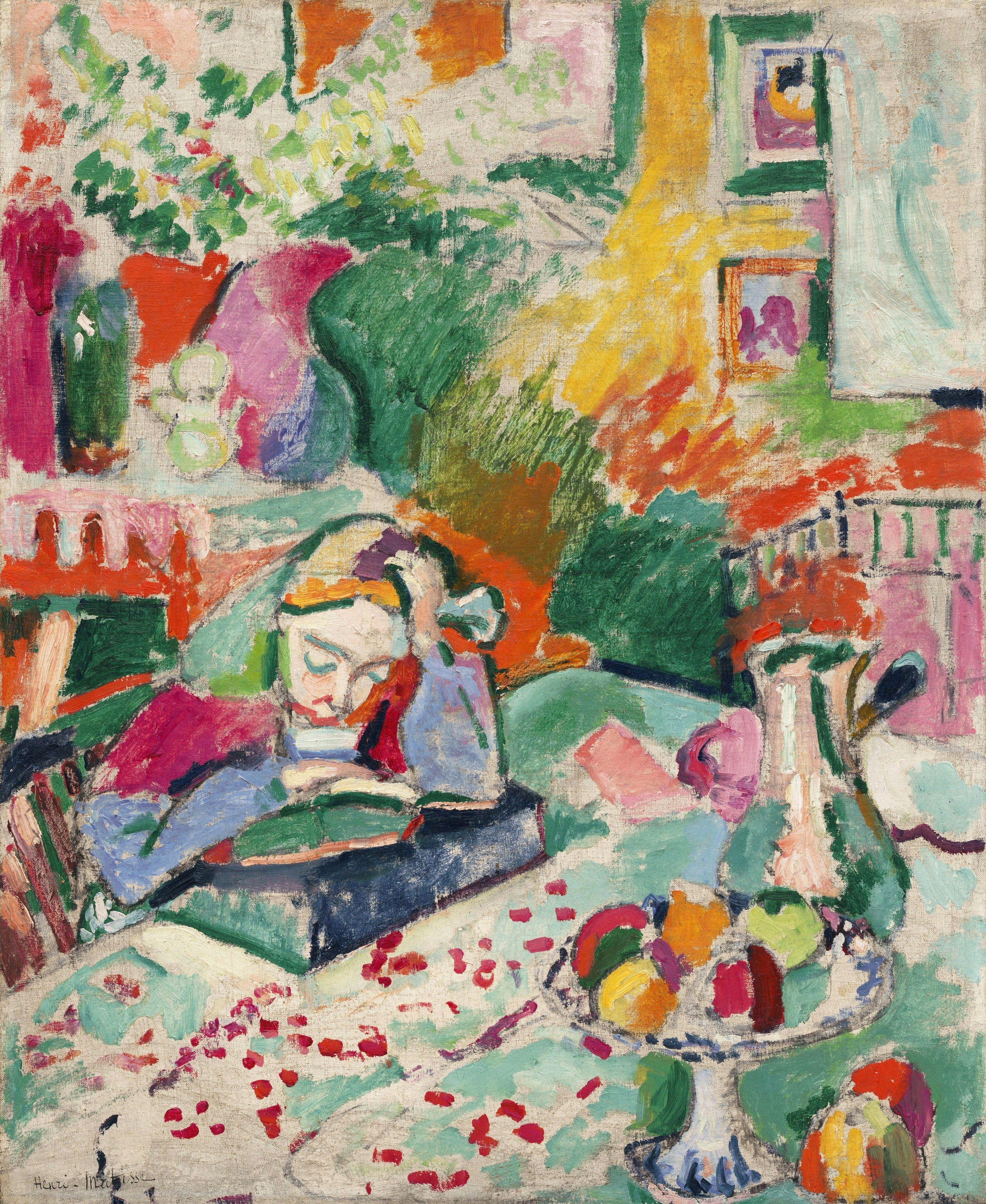 Henri Matisse — Interior with a Young Girl (Girl Reading) | Fine Art Print - 9ArtPrints