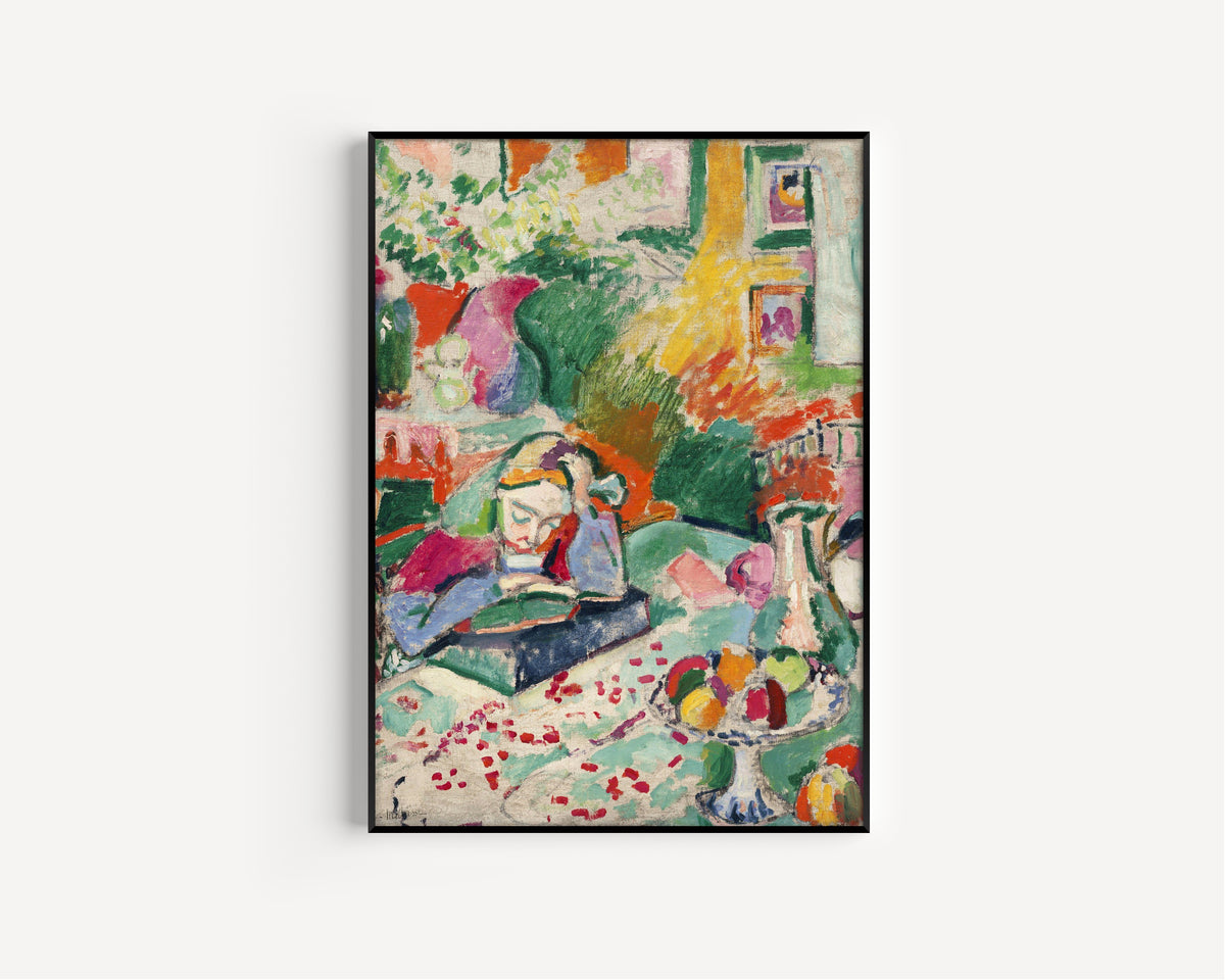 Henri Matisse — Interior with a Young Girl (Girl Reading) | Fine Art Print - 9ArtPrints