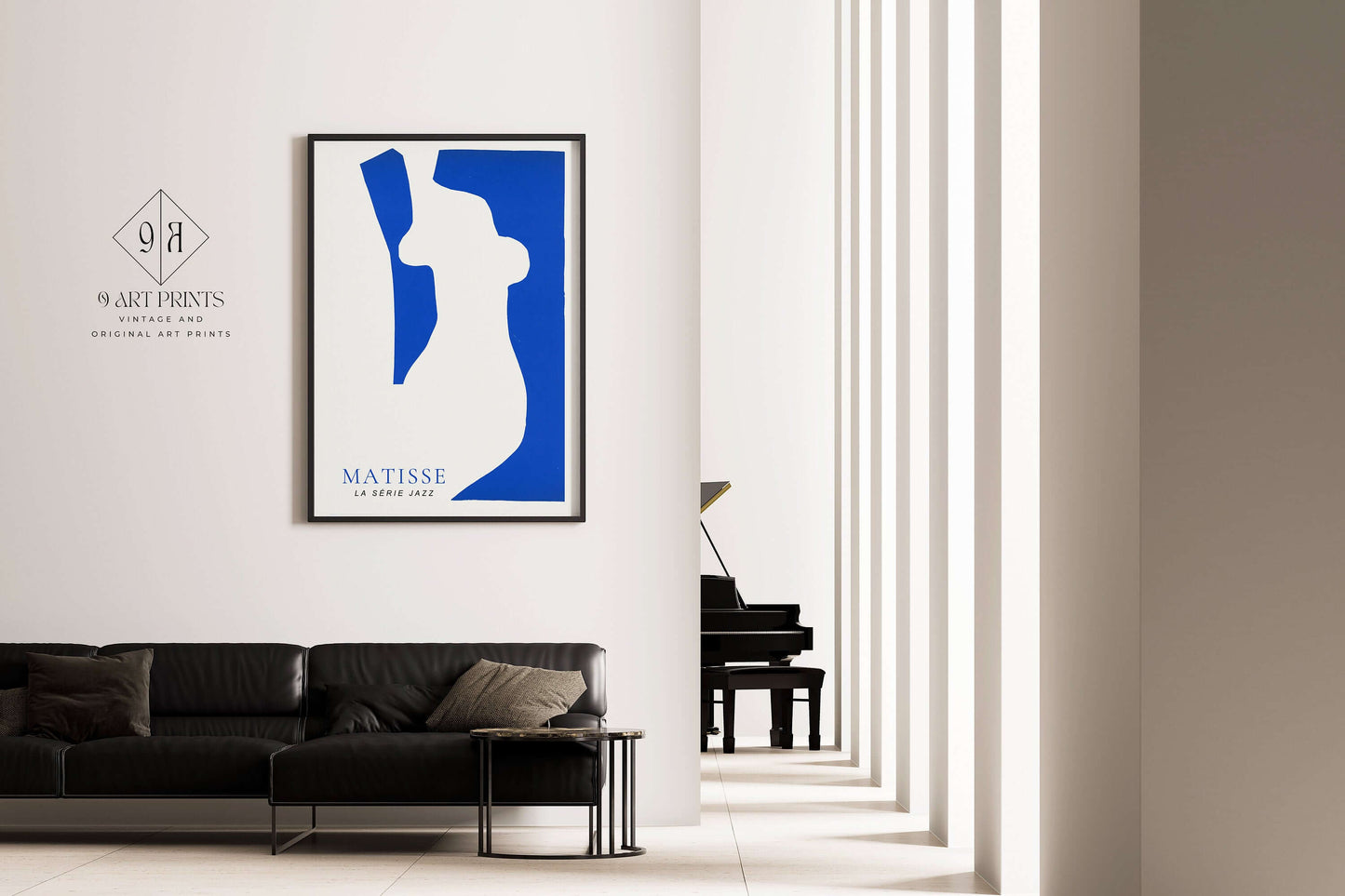 Henri Matisse - Jazz | Papier Decoupes Print in blue (available framed or unframed) - 9ArtPrints