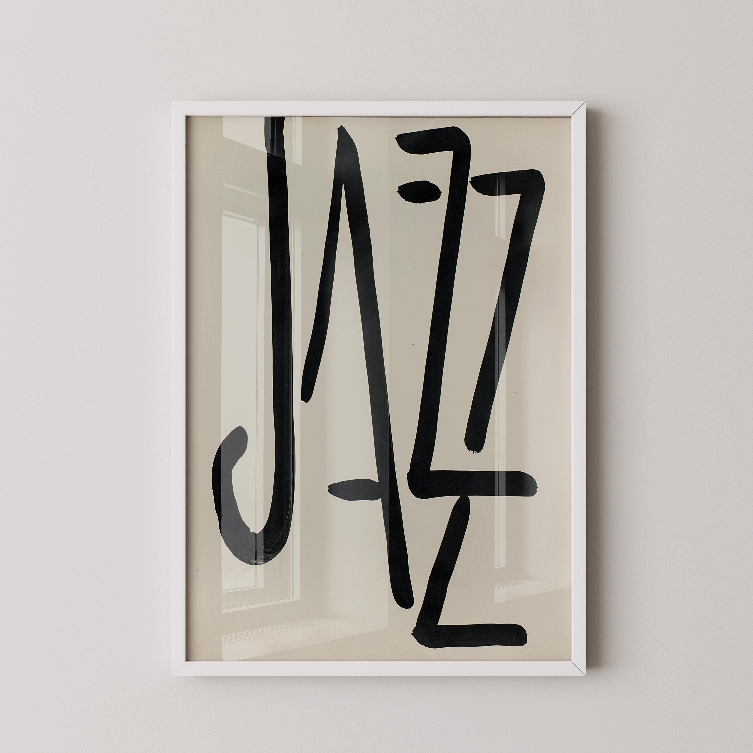 Henri Matisse - JAZZ | Vintage Mid - Century Modern Black and White Typography Poster (available handframed or unframed) - 9ArtPrints