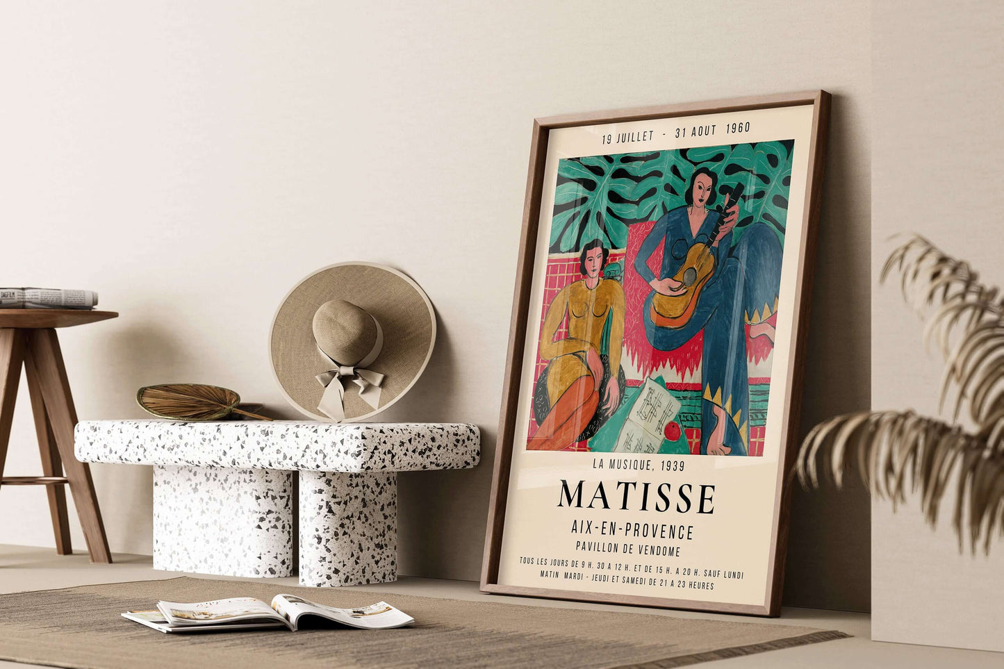 Henri Matisse - La Musique | Famous Painting Exhibition Poster (available framed or unframed) - 9ArtPrints