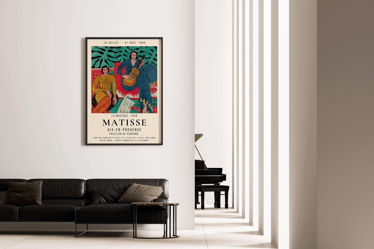 Henri Matisse - La Musique | Famous Painting Exhibition Poster (available framed or unframed) - 9ArtPrints