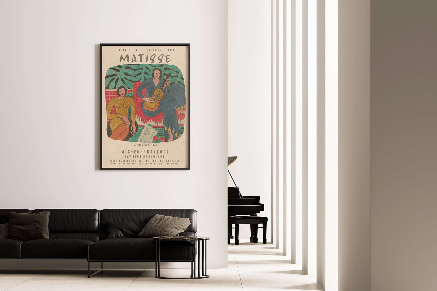 Henri Matisse - La Musique | Famous Painting Exhibition Poster (available framed or unframed) - 9ArtPrints