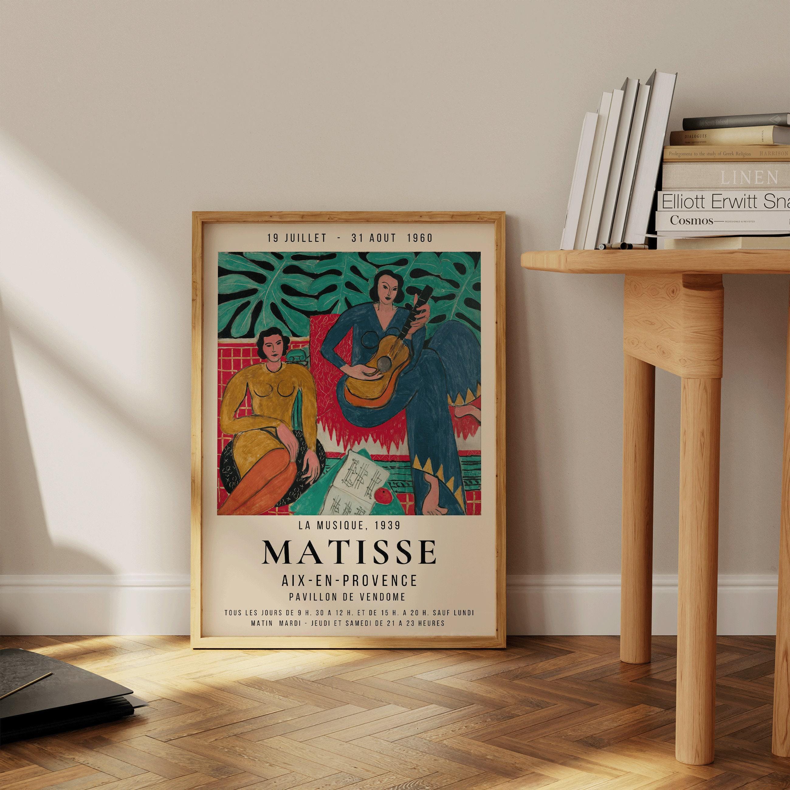 Henri Matisse - La Musique | Famous Painting Exhibition Poster (available handframed or unframed) - 9ArtPrints