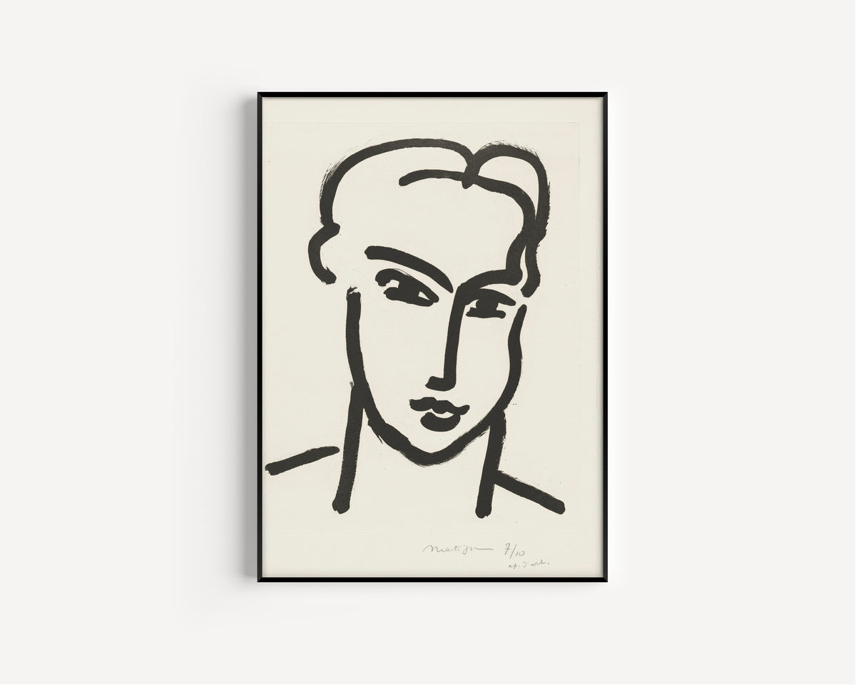 Henri Matisse — Large Head of Katia | Fine Art Print - 9ArtPrints
