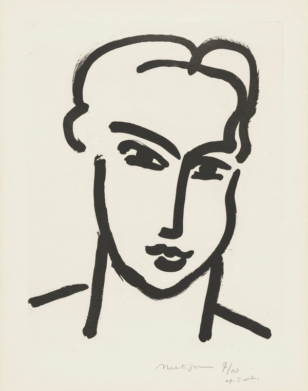 Henri Matisse — Large Head of Katia | Fine Art Print