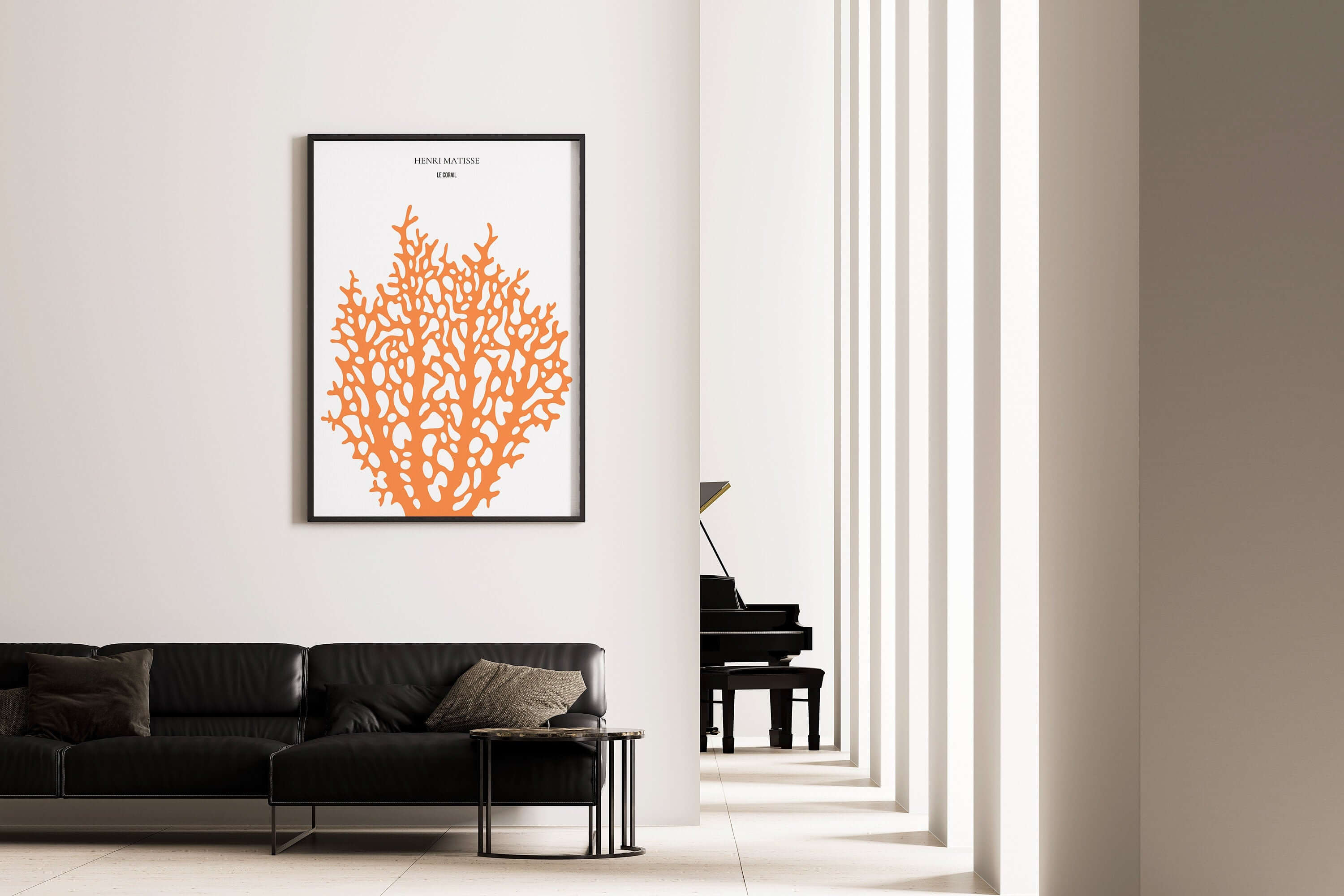 Henri Matisse - Le Corail 'Coral' | Exhibition Poster in Orange (available framed or unframed) - 9ArtPrints