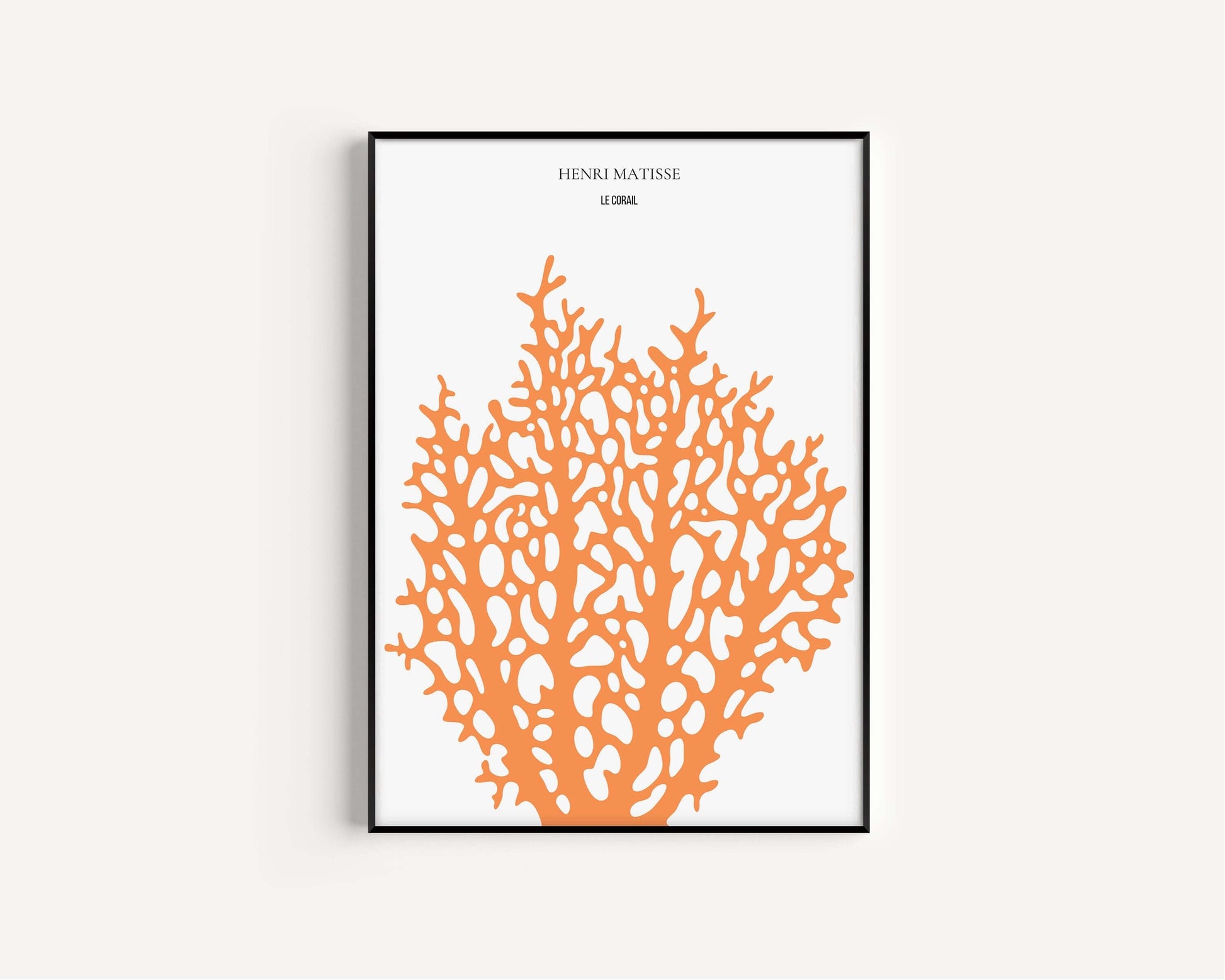 Henri Matisse - Le Corail 'Coral' | Exhibition Poster in Orange (available framed or unframed) - 9ArtPrints