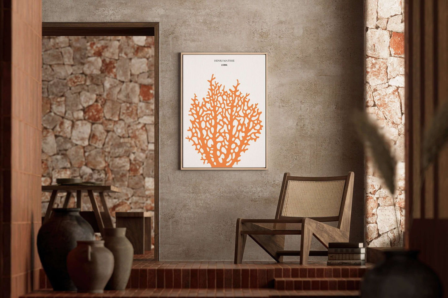 Henri Matisse - Le Corail 'Coral' | Exhibition Poster in Orange (available framed or unframed) - 9ArtPrints