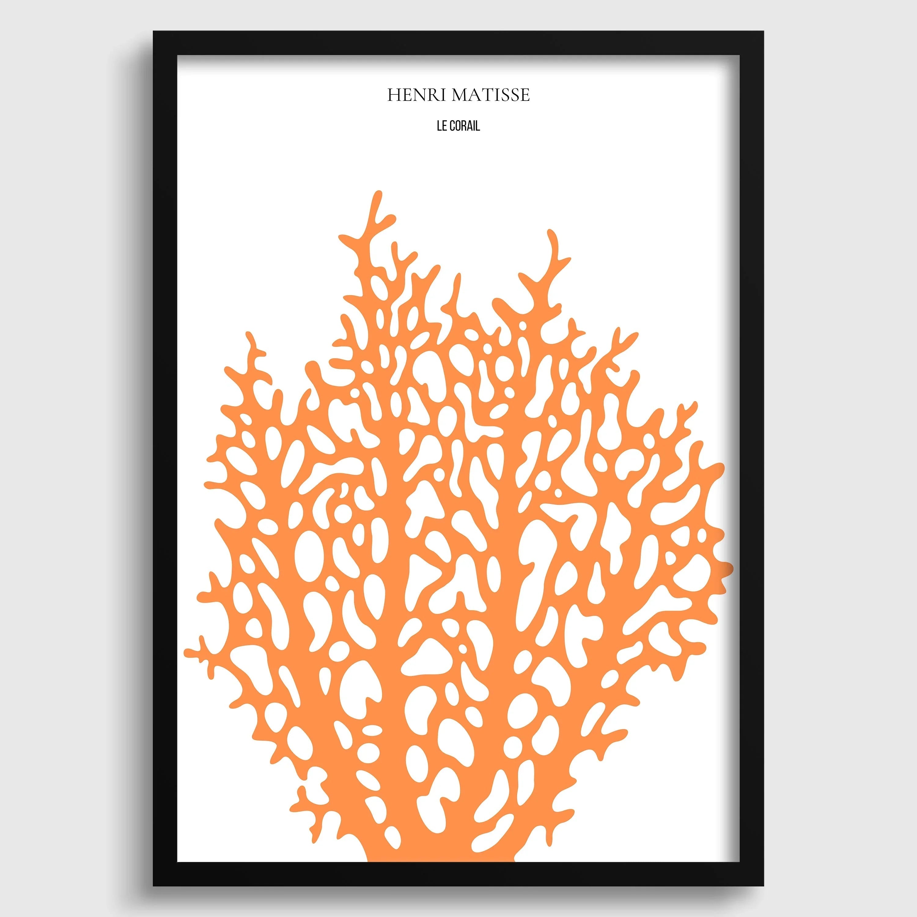 Henri Matisse - Le Corail 'Coral' | Exhibition Poster in Orange (available handframed or unframed) - 9ArtPrints